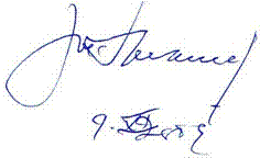L'autografo di Josè Saramago